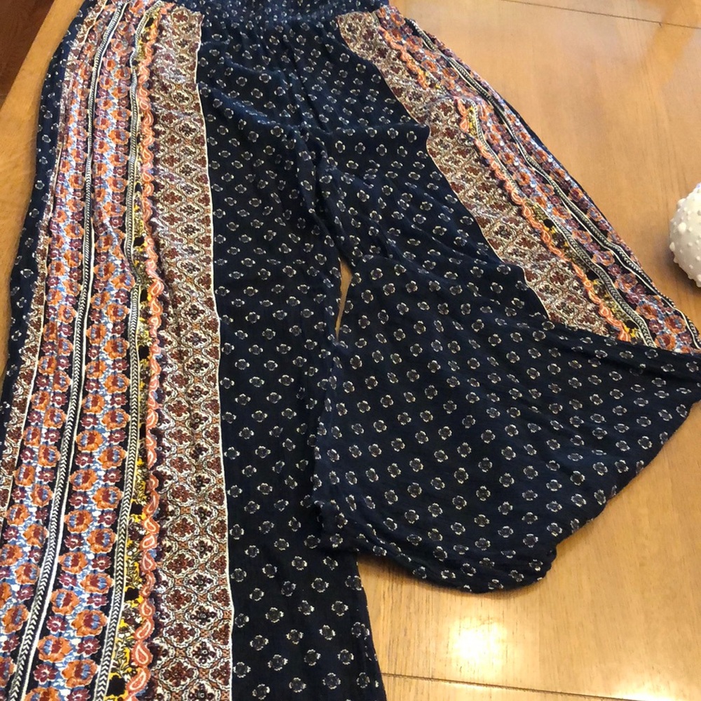 Comfortable wide leg rayon pants